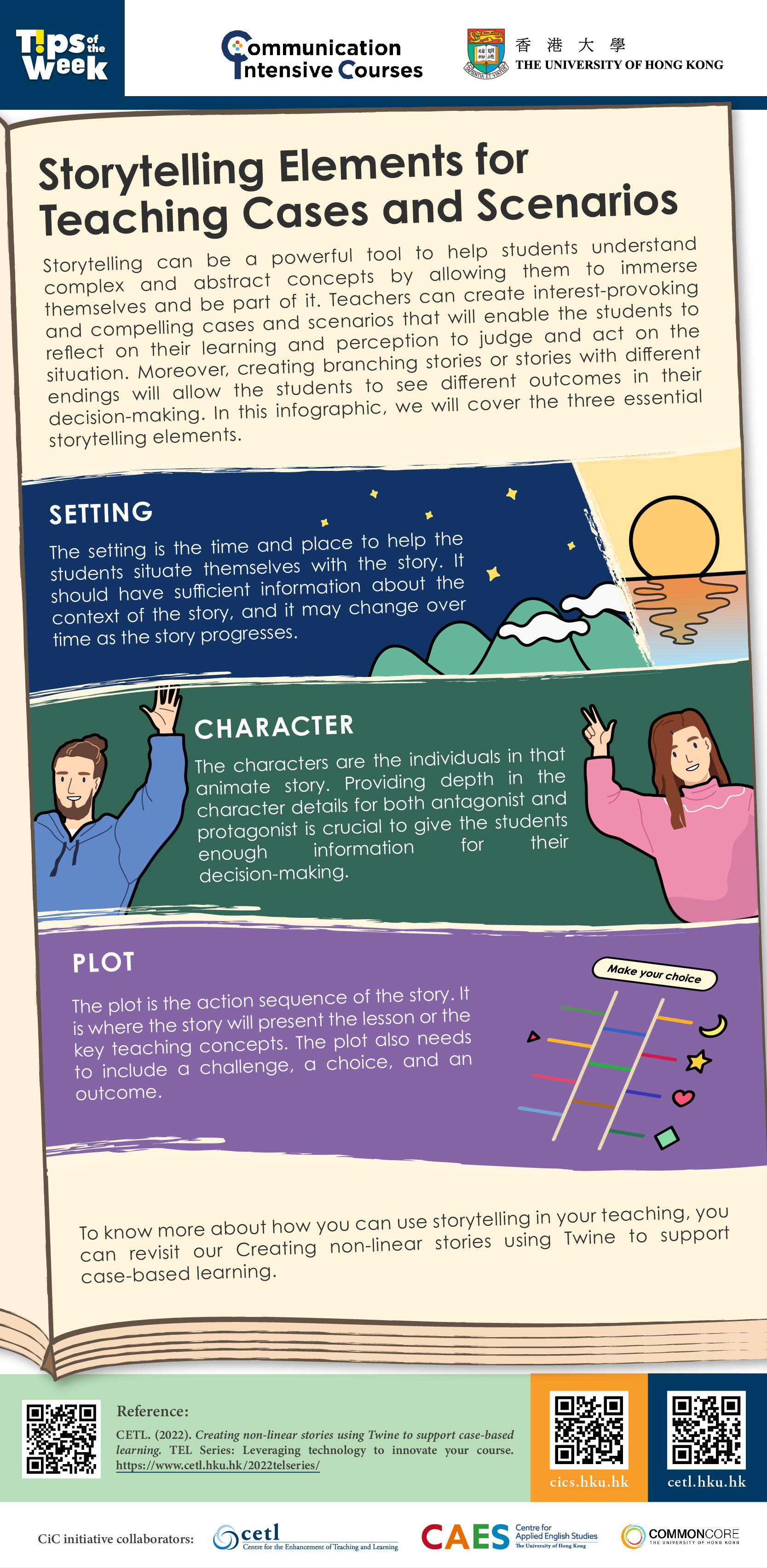 Storytelling Elements for Teaching Cases and Scenarios