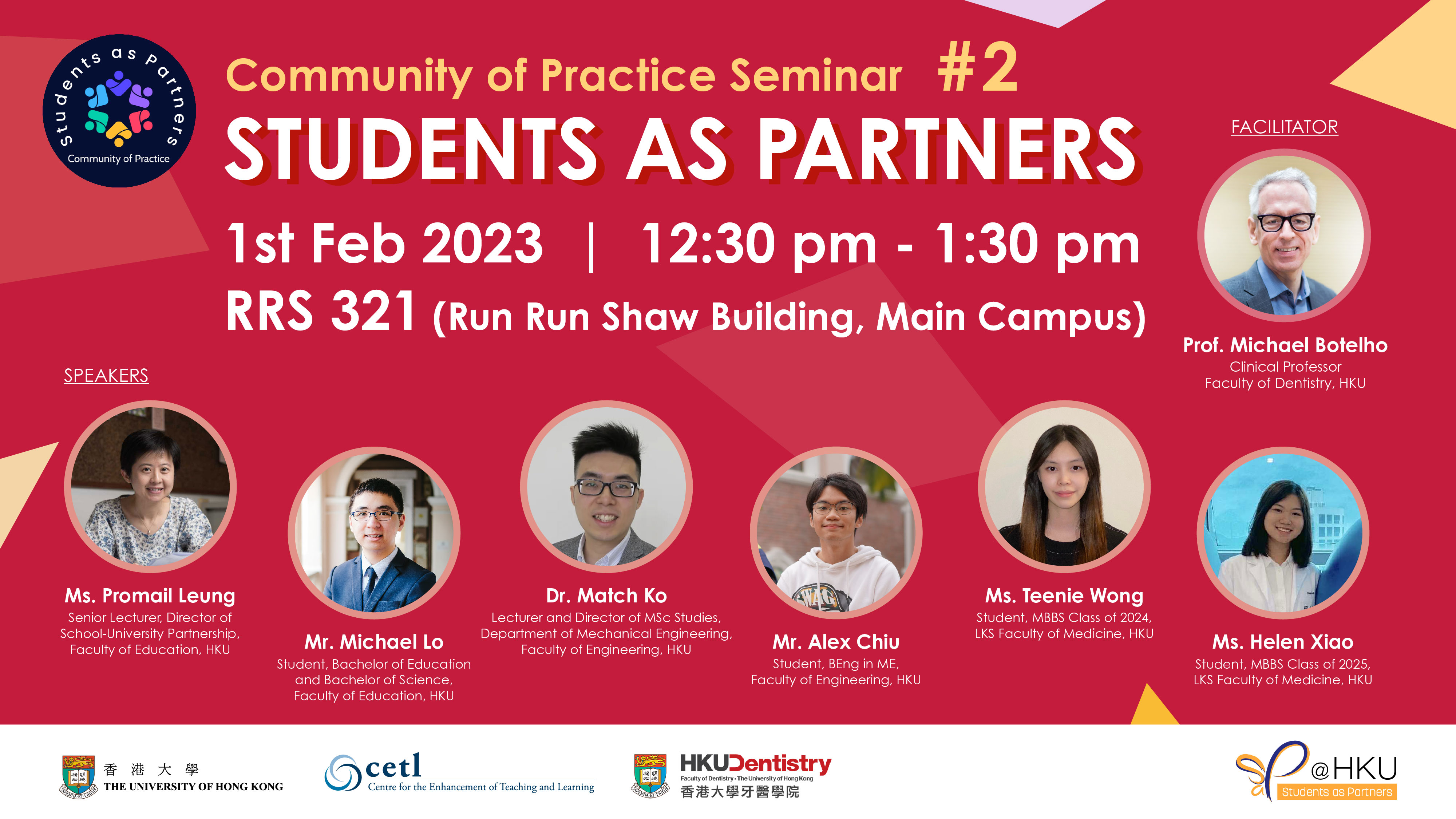 Students as Partners: Inaugural Community of Practice Seminar No. 2