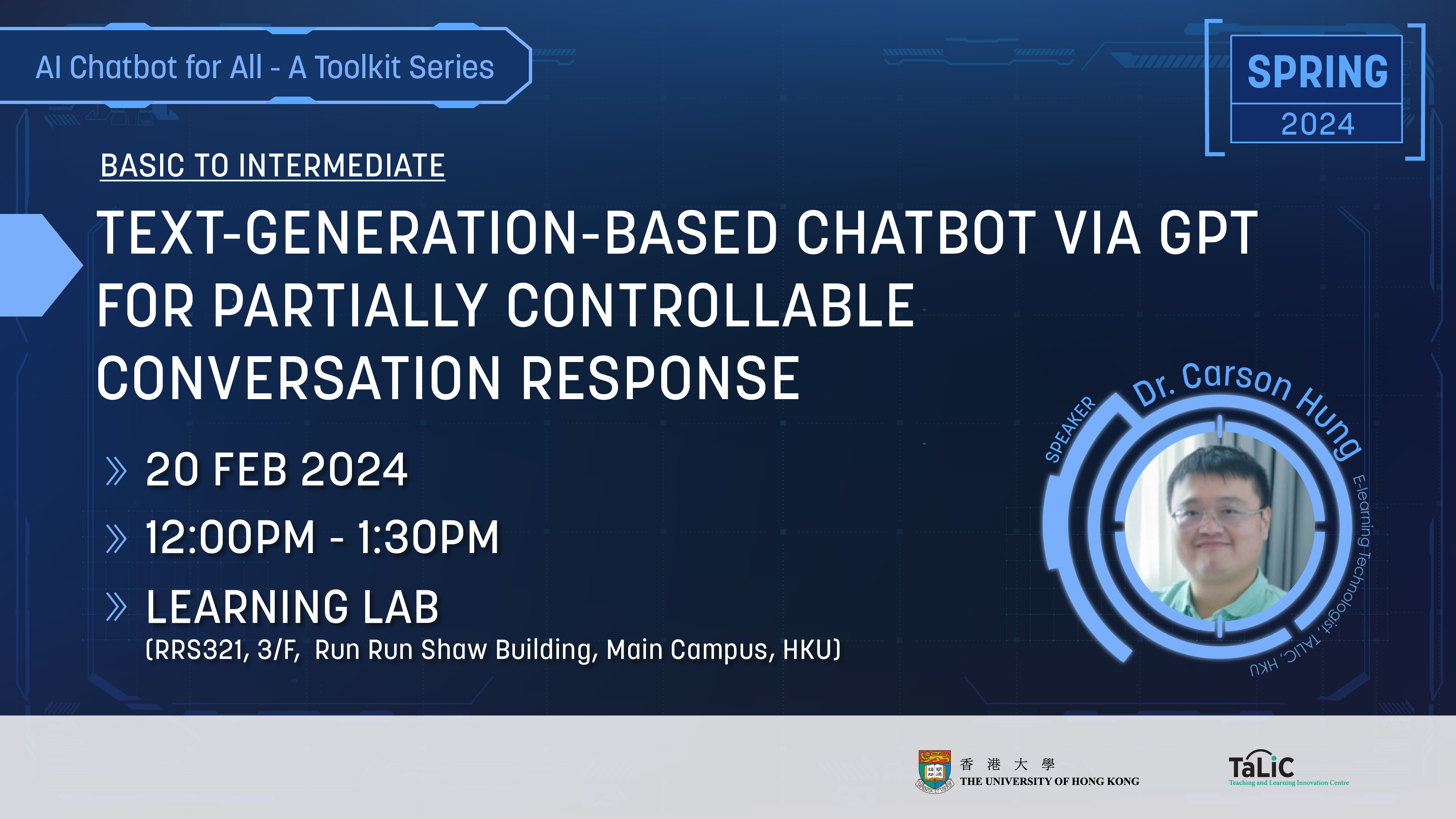 (Basic to Intermediate) Text-generation-based chatbot via GPT for partially controllable conversation response